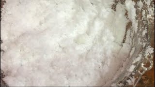 Crushing naphthalene balls and make naphthalene powder [upl. by Summers365]