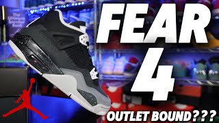 WILL THESE JORDANS MAKE IT TO THE OUTLET Nike Air Jordan 4 Fear Unboxing HONEST REVIEW [upl. by Netty]