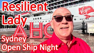 Virgin Voyages Resilient Lady Cruise Ship  Open Ship Night in Sydney amp Mini Ship Tour [upl. by Limak54]