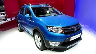 2013 Dacia Sandero Stepway  World Pemiere  Exterior Walkaround  2012 Paris Auto Show [upl. by Kei]