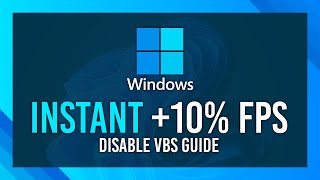 INSTANT 10 FPS Boost  Disable VBS in Windows 1011 [upl. by Aihsema]