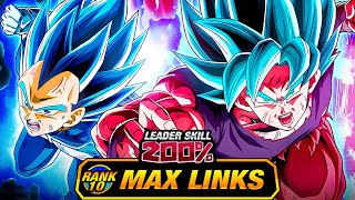 HAHAHAHAHAHAHAHAHAHAHA LEVEL 10 LINKS 100 EZA LR BLUE KAIOKEN amp EVO VEGETA DBZ Dokkan Battle [upl. by Ahseya317]