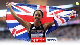 Great Britains Katarina JohnsonThompson wins silver in the womens Heptathlon [upl. by Ariane212]