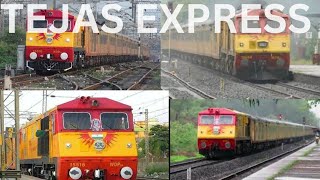 unlimited tejas express video from different view  Tejas express train  Train video  train [upl. by Jammal823]