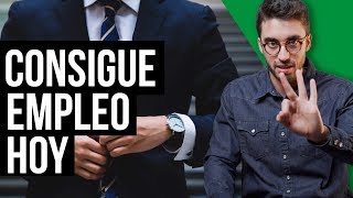 3 CONSEJOS para CONSEGUIR TRABAJO casos reales [upl. by Violette]