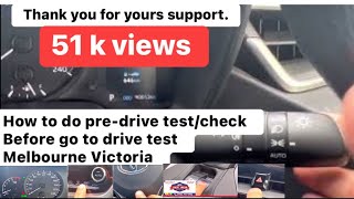 Predrive test check before going to the driving test in Melbourne Victoria [upl. by Eadas]