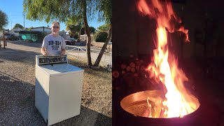 Can I turn an old Washing Machine into a Fire Pit [upl. by Nosreh]