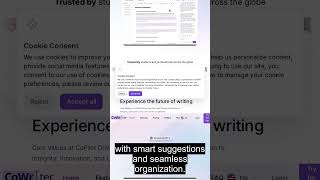 Cowriter Ai  Best Ai Copilot For Smart Writing shorts [upl. by Llertnek]