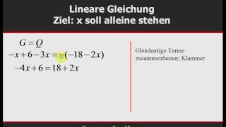 lineare Gleichungen Niveau 2  Mathematik Nachhilfe kostenlos [upl. by Sheedy]