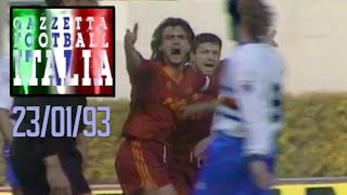 Sampdoria v Roma and ALL the GOALS Jan 23rd 1993 FULL Highlights  Gazzetta Football Italia Rewind [upl. by Herc]