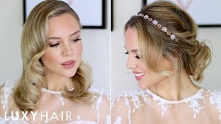 Beautiful Prom amp Wedding Hairstyles For ShortMedium Hair  Luxy Hair [upl. by Ruzich]