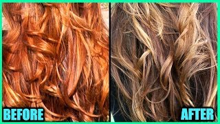 HOW TO TONE BRASSY HAIR AT HOME │DIY HAIR TONER FOR ORANGE HAIR WITH CHAMOMILE TEA │HAIR HACK [upl. by Nothgiel]