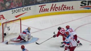 Gotta See It Bobrovsky momentarily gets best of Marchand [upl. by Nylorak]