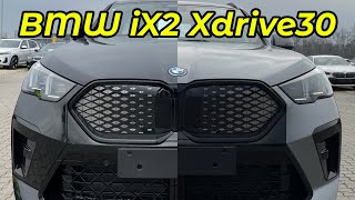 2024 BMW IX2 Exterior walkaround  Black Sapphire amp Skyscraper grey [upl. by Ennayt855]