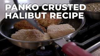 Panko Crusted Fried Halibut  Step by Step Recipe [upl. by Giulietta]