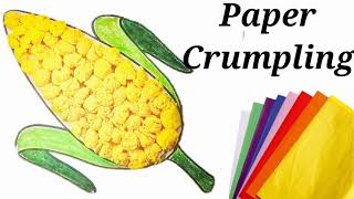 Paper Crumpling  Corn 🌽 [upl. by Marcos]