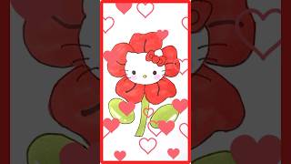 Hello Kitty ❤️drawing easy sanrio cute funny howtodraw art hellokitty [upl. by Annuaerb921]