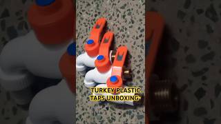 Unboxing turkey Plastic Taps with brass Nozzle ll Plumbing Diy ll Shorts [upl. by Martino529]