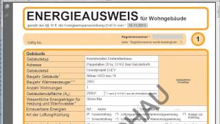 Erstellung von Energieausweisen nach EnEV 2014 [upl. by Karla743]