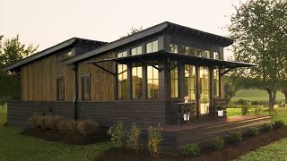 Rustic Stunning Saltbox Tiny Home by Clayton Tiny Homes [upl. by Syck]