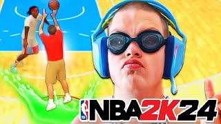 TROLLING USING SKETCHS IRL JUMPSHOT ON NBA 2K24 NEXT GEN [upl. by Nauqyt]