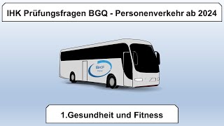 1 IHK Prüfungsfragen BGQ  Gesundheit und Fitness ab 2024 [upl. by Alsi202]