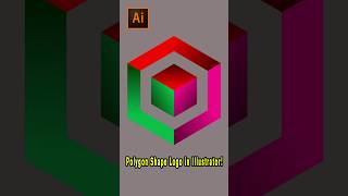 3D Polygon Shape Logo Design in Illustrator [upl. by Teria]