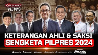 BREAKING NEWS  Keterangan Ahli amp Saksi AniesMuhaimin Sidang Sengketa Pilpres 2024 [upl. by Annahs]