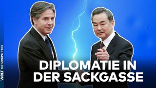 MÜNCHNER SICHERHEITSKONFERENZ Eisige Stimmung  China und USA decken sich mit Vorwürfen ein  WELT [upl. by Novia]