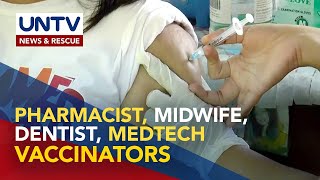 Pharmacist midwife dentist MedTech isinusulong na maging vaccinators [upl. by Ahsatam]