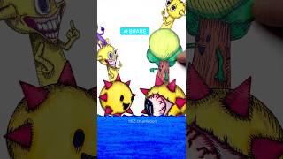 Surprise 15  Sprunki Purple Yellow Mr Sun Tree come drawing stopmotion  sprunki incredibox [upl. by Anaed]