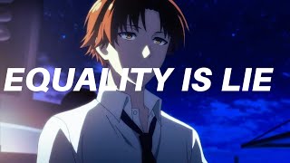 EQUITY IS LIE  AYANOKOJI SPEECH  ENGLISH BEST SPEECH  QUOTE [upl. by Ennailuj]