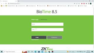 ZKTeco Biotime 8 5 Installation [upl. by Dnomyar680]