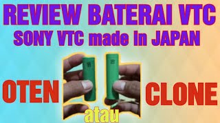 Baterai SONYVTC6 authentic  authentic vs clone  Sonyvtc [upl. by Dnilasor283]