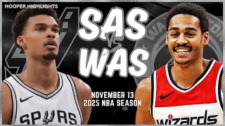 San Antonio Spurs vs Washington Wizards Full Game Highlights  Nov 13  2025 NBA Season [upl. by Devondra761]