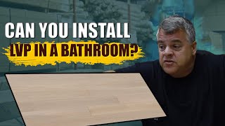 Can You Install LVP Flooring In A Bathroom [upl. by Aliakim]