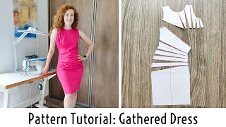 Pattern Tutorial Gathered Dress ruched dress [upl. by Camel]