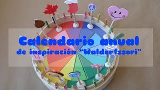 Cómo hacer un calendario Waldorf  Montessori [upl. by Ecilef120]