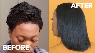 HOW TO DYE  RINSE NATURAL HAIR BLACK [upl. by Penni]