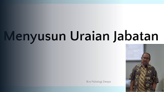 Menyusun Uraian Jabatan SDM BNSP SertifikasiProfesi StafHRD Kompetensi Bimtek Perusahaan [upl. by Analise]