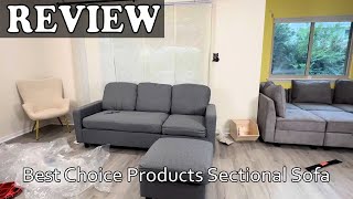 Best Choice Products Sectional Sofa  Assembly amp Review [upl. by Siryt]