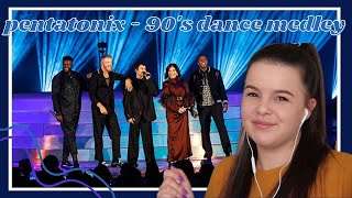 Pentatonix  90s Dance Medley Live Performance Reaction  Carmen Reacts [upl. by Leonanie]