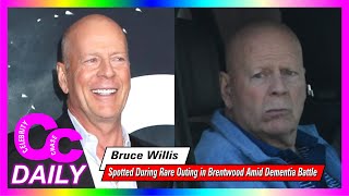 Bruce Willis Spotted During Rare Outing in Brentwood Amid Dementia Battle  Celeb Chase [upl. by Idrahs]