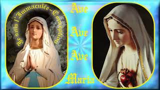 AM1360Je vous salue Marie Lourdes Fatima Vierge SainteMusical pour accompagner le Chapelet766 [upl. by Presber]