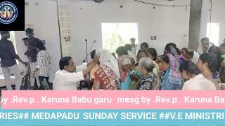 Sunday service live at VEM church MADAPADUmsg by rev pastor p Karuna Babu garu [upl. by Ashok261]