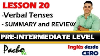 Lección 20 – Una hora de clase con todos los tiempos verbales y auxiliares en todas sus formas [upl. by Thordis]