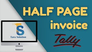 Print sales invoice in A5 paper  half size invoice TALLY PRIME [upl. by Lowis311]