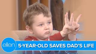 5YearOld Hero Saves Dad’s Life with 911 Call [upl. by Checani]