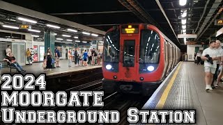 MOORGATE Tube Station 2024 [upl. by Stinky]