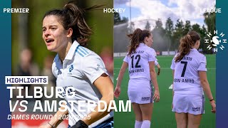 Tilburg  Amsterdam 🏑 Tulp Hoofdklasse Dames ‘24’25 RONDE 1  Samenvatting [upl. by Odnalro]